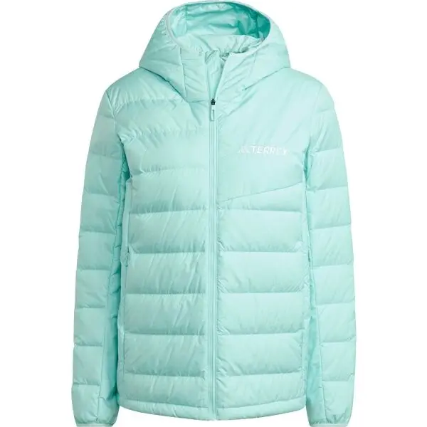 adidas adidas TERREX MULTI LIGHT DOWN HOODED JACKET Дамско яке, тюркоазено, размер