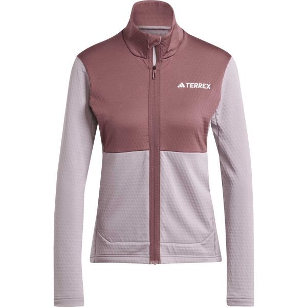 adidas adidas TERREX MULTI LIGHT FLEECE FULL-ZIP Дамски суитшърт, лилаво, размер
