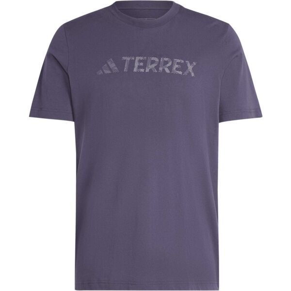 adidas adidas TERREX TEE Мъжка тениска за туризъм, лилаво, размер