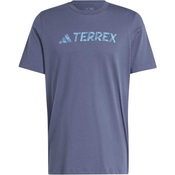 adidas adidas TERREX TEE Мъжка тениска за туризъм, тъмносин, размер