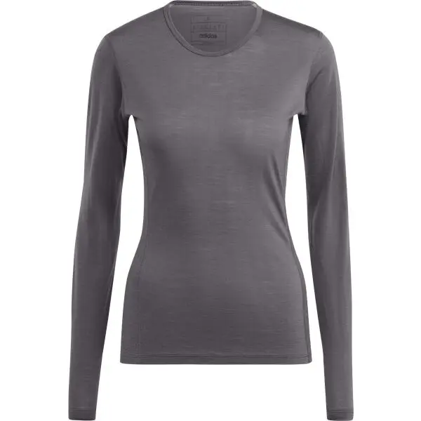Adidas adidas TERREX XPERIOR TOP Дамска поларена тениска, тъмносиво, размер