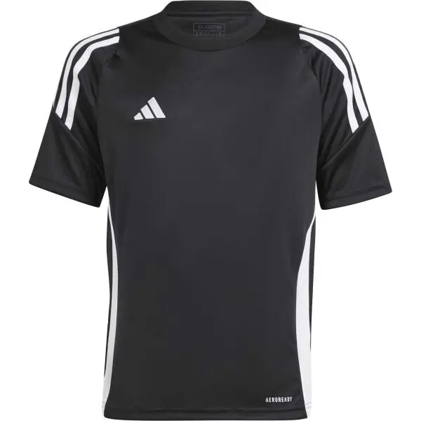 adidas adidas TIRO24 JERSEY Y Футболна фланелка за момчета, черно, размер