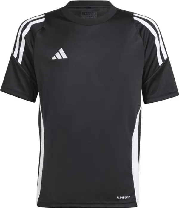 adidas adidas TIRO24 JERSEY Y Футболна фланелка за момчета, черно, размер