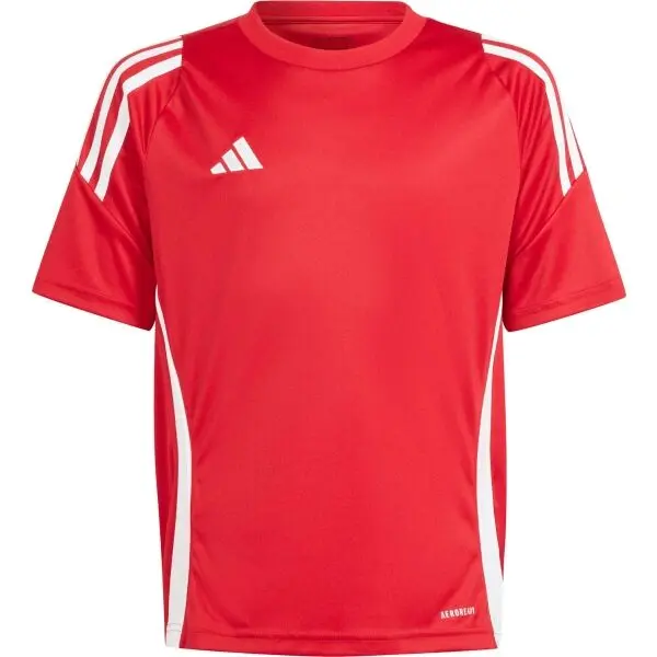 adidas adidas TIRO24 JERSEY Y Футболна фланелка за момчета, червено, размер
