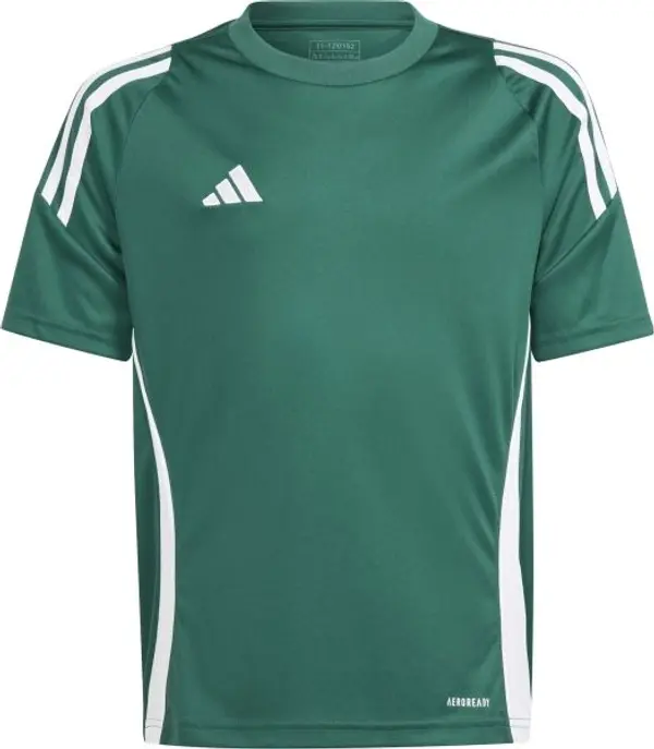adidas adidas TIRO24 JERSEY Y Футболна фланелка за момчета, тъмнозелено, размер