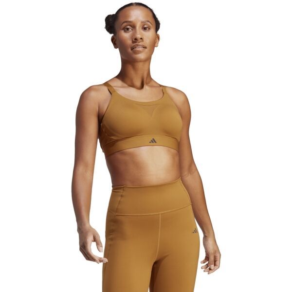 adidas adidas TLRD Дамско спортно бюстие, кафяво, размер