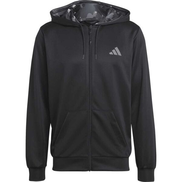 adidas adidas TR-ES+ BL FZ JA Мъжки суитшърт, черно, размер