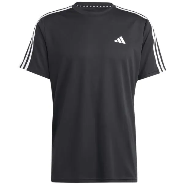 Adidas adidas TRAIN ESSENTIALS 3-STRIPES TEE Мъжка тениска за тренировка, черно, размер