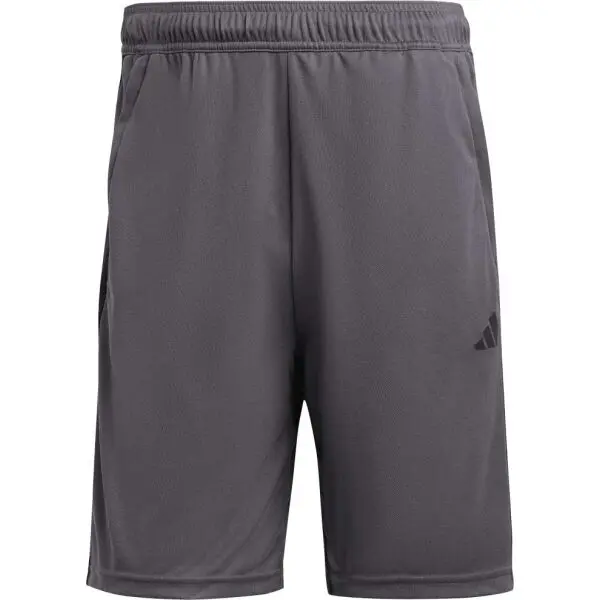 adidas adidas TRAIN ESSENTIALS PIQUÉ 3-STRIPES Мъжки спортни къси панталони, сиво, размер