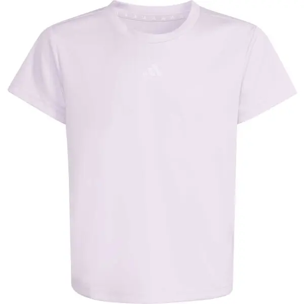 adidas adidas TRAIN ESSENTIALS REGULAR FIT LOGO KIDS Момичешка тренировъчна тениска, лилаво, размер