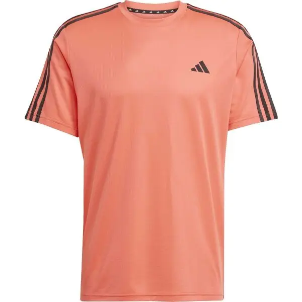 adidas adidas TRAINING - ESSENTIALS BASE 3 STRIPES TEE Мъжка спортна тениска, цвят сьомга, размер