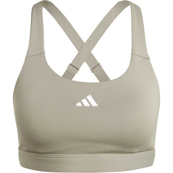 adidas adidas TRAINING HIGH-SUPPORT BRA Дамско  спортно бюстие, сиво, размер