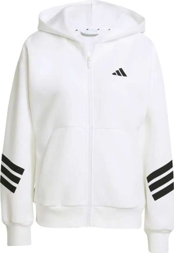 adidas adidas W FUTURE ICONS 3-STRIPES FZ HD Дамски суитшърт, бяло, размер