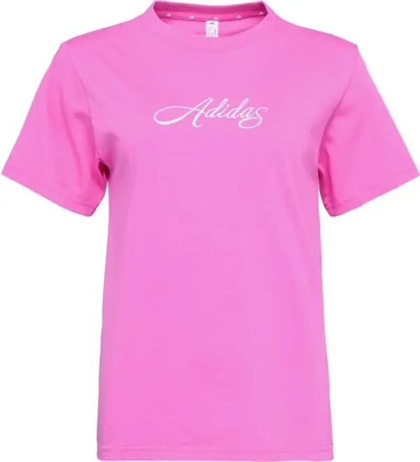 adidas adidas W SC CURSIVE TEE Дамска тениска, розово, размер