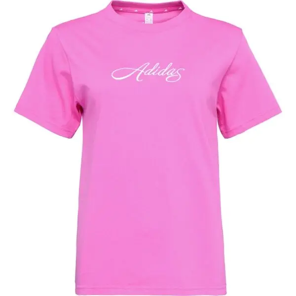 Adidas adidas W SC CURSIVE TEE Дамска тениска, розово, размер XXL