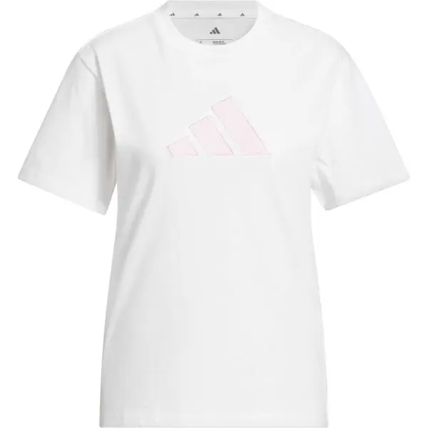 Adidas adidas W SC GINGHAM TEE Дамска тениска, бяло, размер