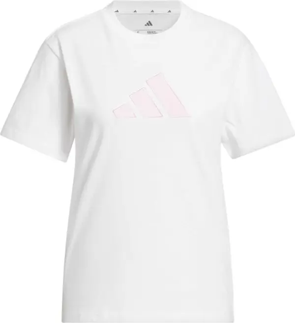 Adidas adidas W SC GINGHAM TEE Дамска тениска, бяло, размер