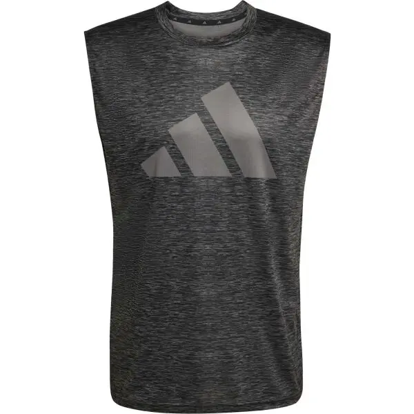 adidas adidas WORKOUT ESSENTIALS BRANDLOVE TEE Мъжка тениска, тъмносиво, размер XXL