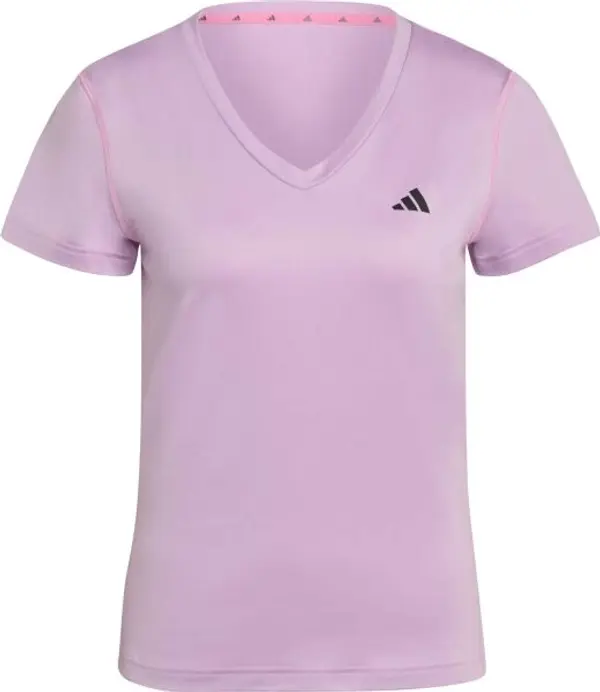 adidas adidas WORKOUT MIN V NECK TEE Дамска тениска, лилаво, размер