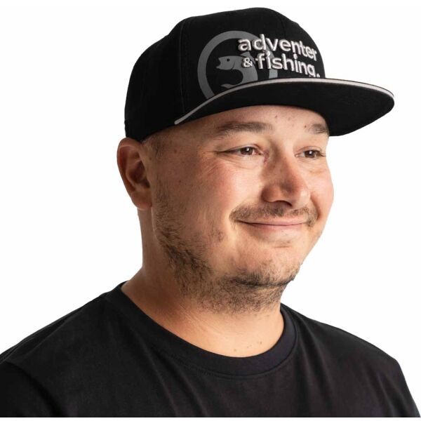 ADVENTER & FISHING ADVENTER & FISHING STRAIGHT CAP Шапка с козирка, черно, размер