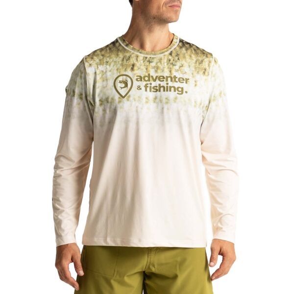 ADVENTER & FISHING ADVENTER & FISHING UV T-SHIRT BLACK BASS Мъжка функционална UV тениска, жълто, размер