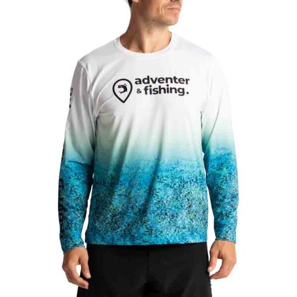 ADVENTER & FISHING ADVENTER & FISHING UV T-SHIRT BLUEFIN TREVALLY Мъжка функционална UV тениска, светлосиньо, размер