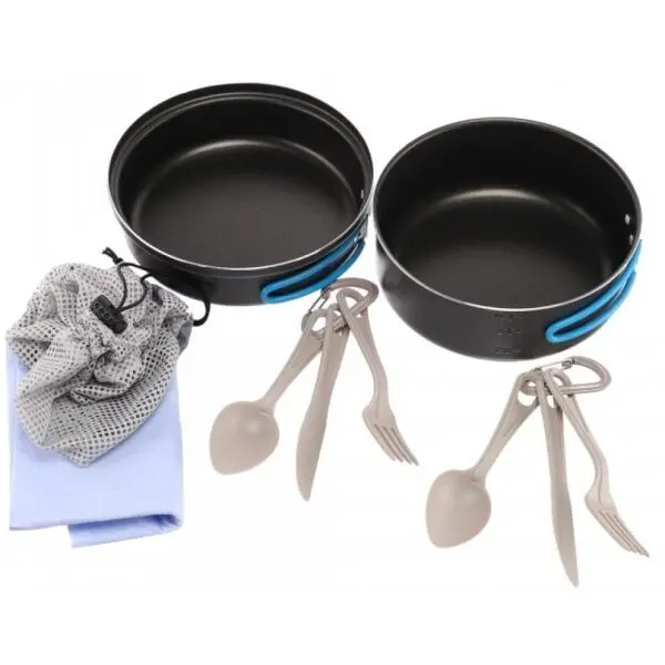 ALB ALB АЛПАМАЙО Двуделна алуминиева комплект съдове с тефлоново покритие, микс, размер