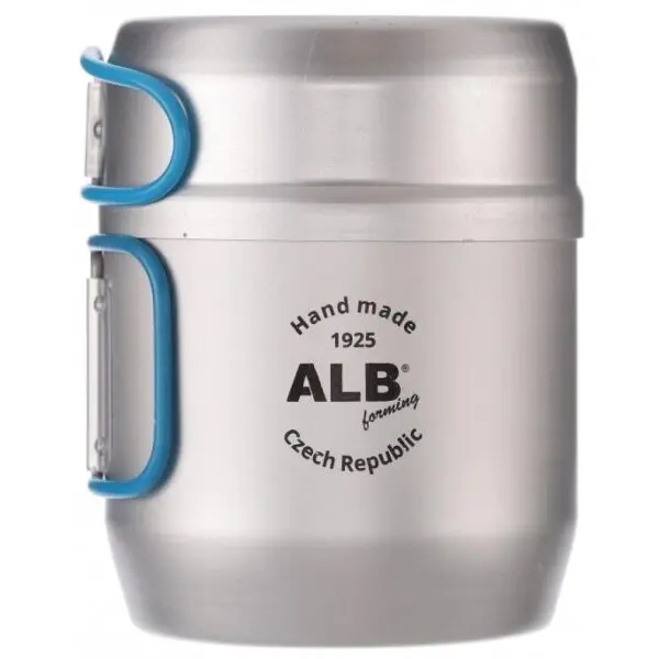 ALB ALB МАТЕРХОРН Комплект алуминиеви съдове с покритие за един човек, сребърно, размер