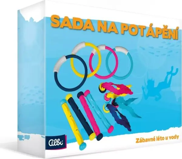 ALBI ALBI SADA NA POTÁPĚNÍ Комплект играчки за вода, микс, размер