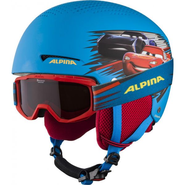 Alpina Sports Alpina Sports ZUPO DISNEY SET синьо (48 - 52) - Ски каска и очила за деца