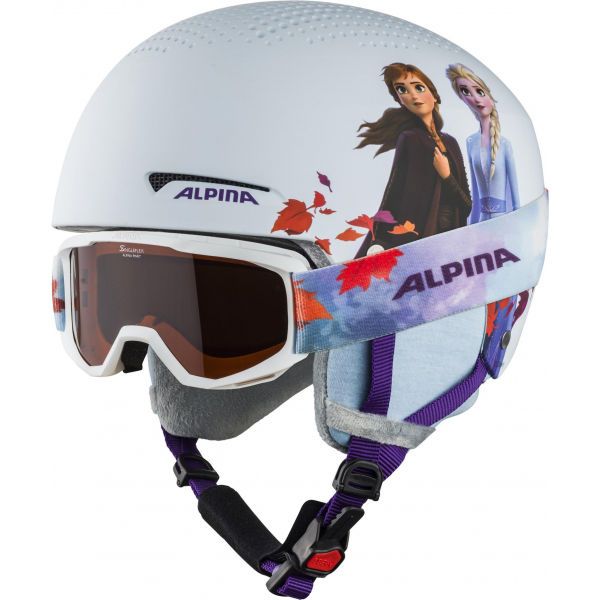 Alpina Sports Alpina Sports ZUPO DISNEY SET Ски каска и очила за деца, бяло, размер (48 - 52)