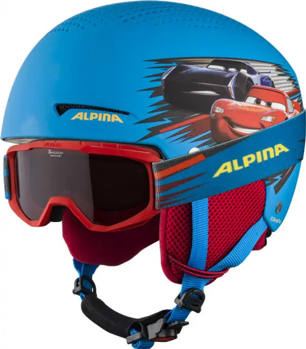 Alpina Sports Alpina Sports ZUPO DISNEY SET Ски каска и очила за деца, синьо, размер (48 - 52)