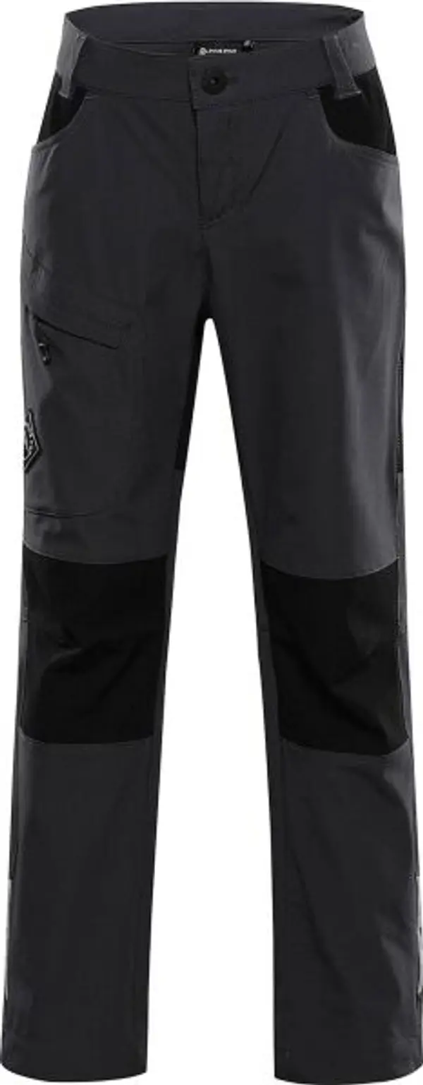 ALPINE PRO ALPINE PRO AKANO Детски софтшел панталони, тъмносиво, размер 140-146