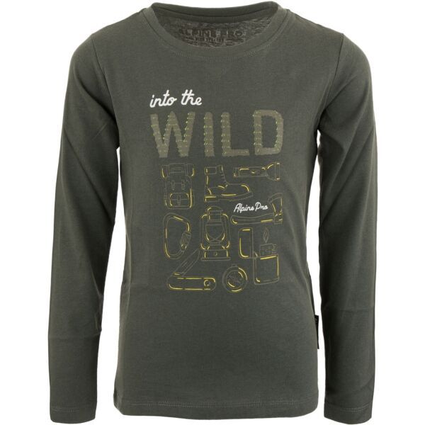 ALPINE PRO ALPINE PRO GROMO Детска тениска, тъмносиво, размер 104-110