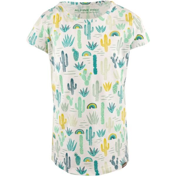 ALPINE PRO ALPINE PRO NUTELO Тениска за момичета, бяло, размер 104-110