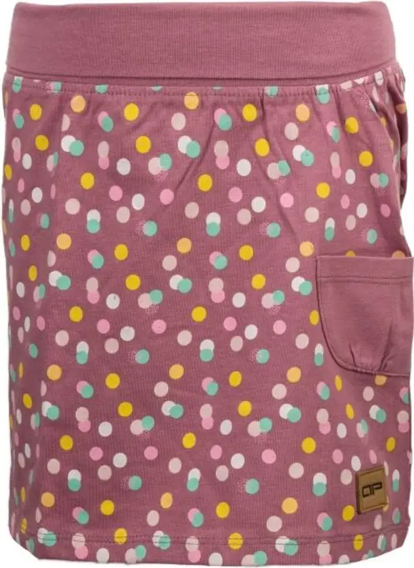 ALPINE PRO ALPINE PRO ASKIO Момичешка лятна пола, винен, размер 116-122