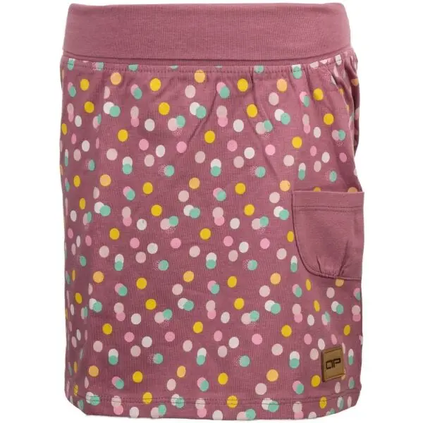 ALPINE PRO ALPINE PRO ASKIO Момичешка лятна пола, винен, размер 164-170