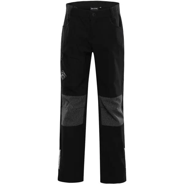 ALPINE PRO ALPINE PRO ATEMO Детски софтшел панталони, черно, размер 104-110