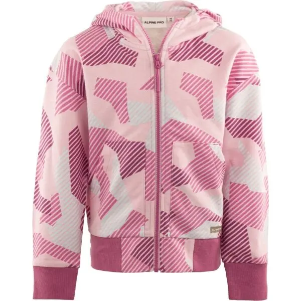 ALPINE PRO ALPINE PRO BORCO Суитшърт за момичета, розово, размер 104-110