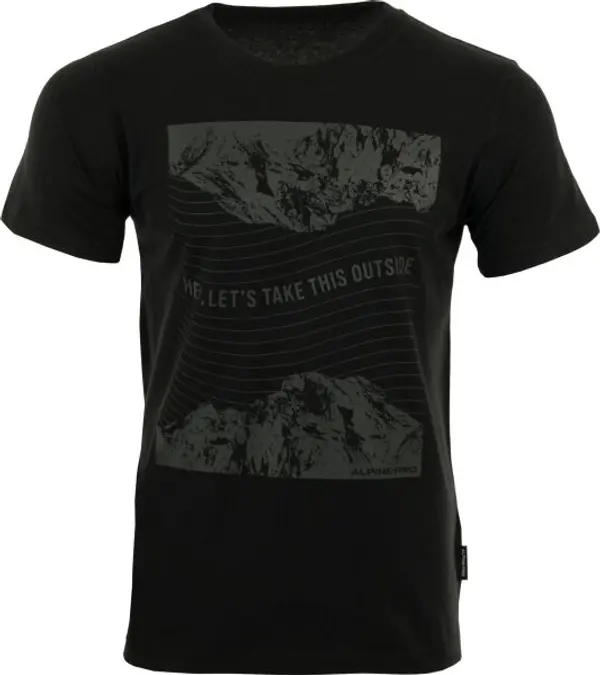 ALPINE PRO ALPINE PRO BREJ Мъжка тениска, черно, размер