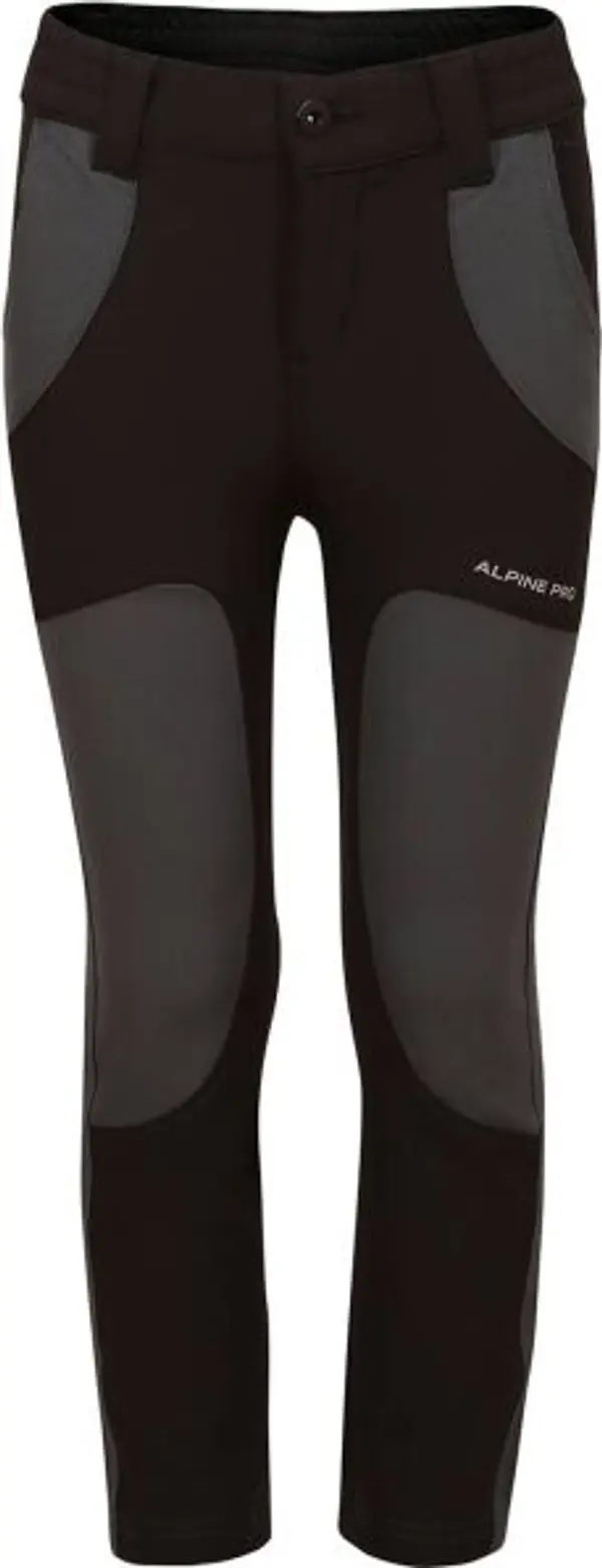 ALPINE PRO ALPINE PRO BRENO Детски панталони от  softshell, черно, размер 140-146
