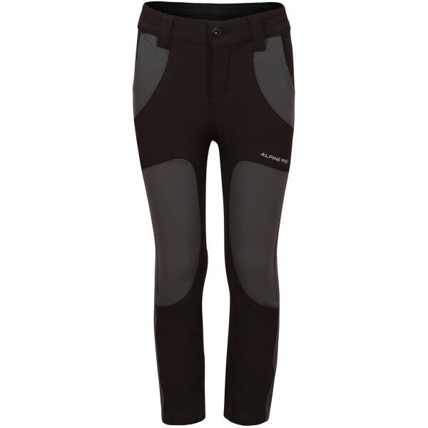 ALPINE PRO ALPINE PRO BRENO Детски панталони от  softshell, черно, размер