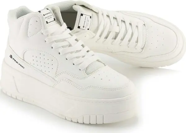 ALPINE PRO ALPINE PRO CARIA Дамски високи кецове, бяло, размер