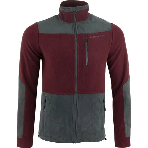 ALPINE PRO ALPINE PRO CLEW Мъжки суитчър, винен, размер