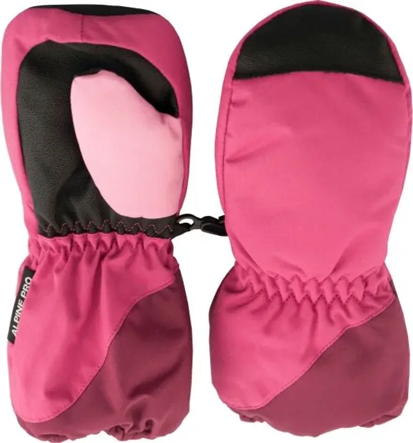 ALPINE PRO ALPINE PRO COLEDO Детски зимни ръкавици, розово, размер