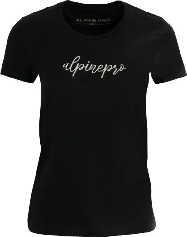 ALPINE PRO ALPINE PRO CUVA Дамска тениска, черно, размер