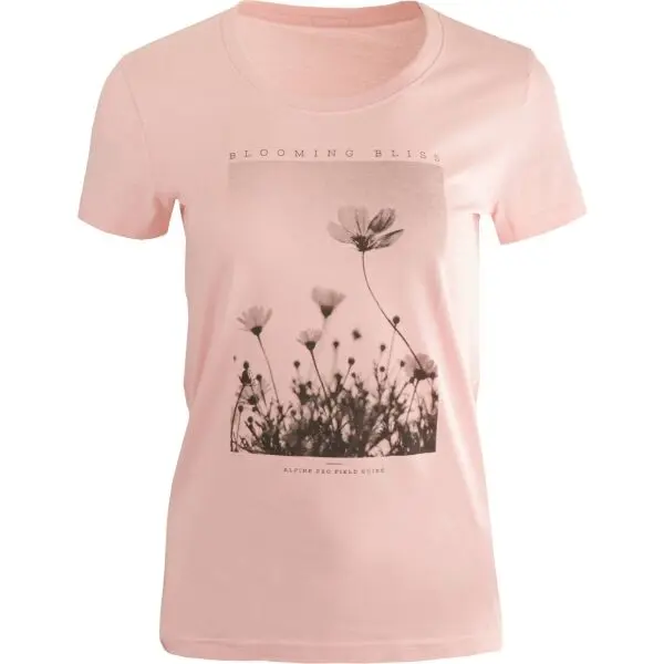 ALPINE PRO ALPINE PRO CUVA Дамска тениска, розово, размер