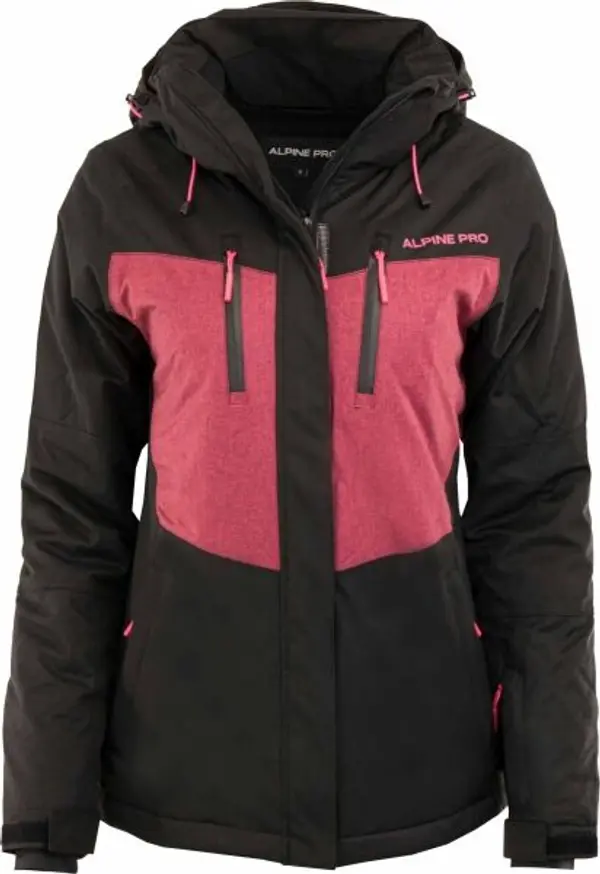 ALPINE PRO ALPINE PRO DOBA Дамско ски яке, черно, размер