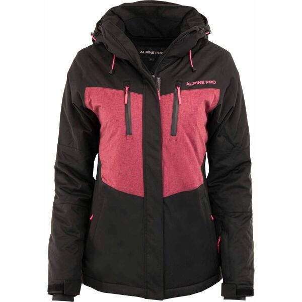 ALPINE PRO ALPINE PRO DOBA Дамско ски яке, черно, размер