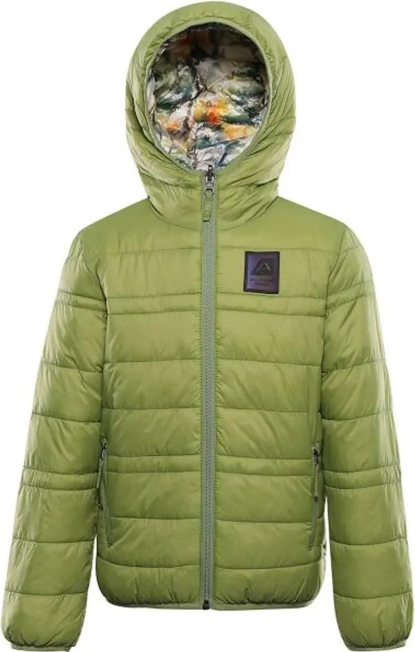 ALPINE PRO ALPINE PRO DOUWO Детско зимно яке, зелено, размер 116-122